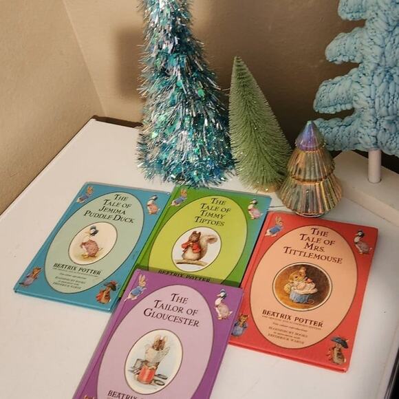 Book lot of 4 The tales of Beatrix Potter animal stories collection mouse squir - Picture 9 of 12